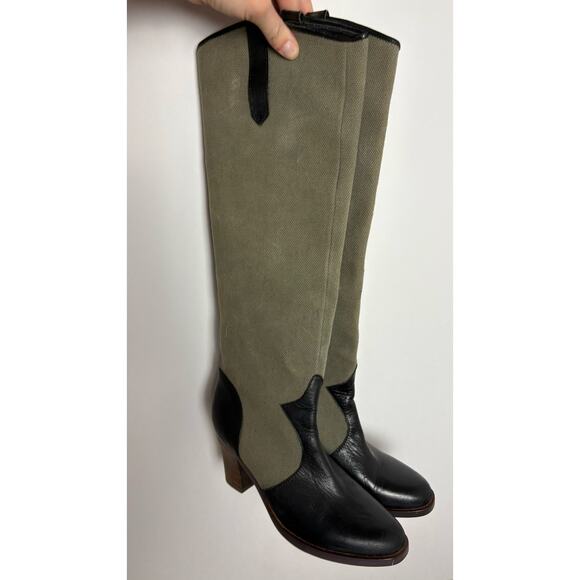 Faryl Robin for Free People Tall Boots in Tan and Black, size 8 - Picture 3 of 8